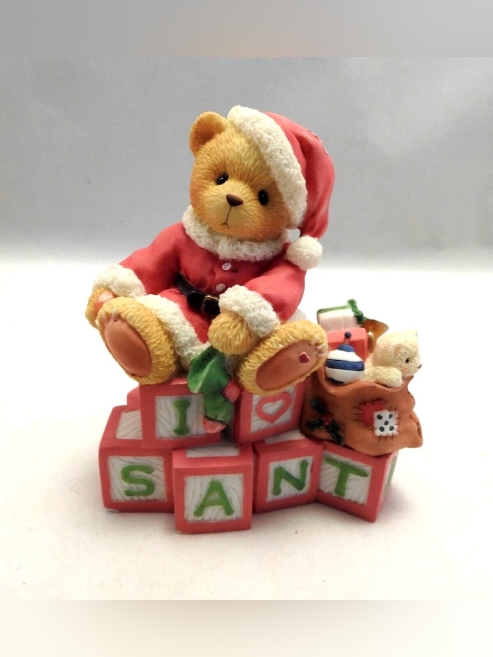 Cherished Teddies Clarence Santa Spells Christmas Joy Figurine #500364 COA Box